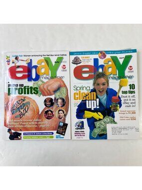 2 eBay Magazines July 2000 & April 2001 Editions Nostalgic eBay Tips Features